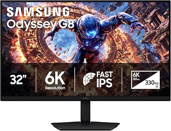 SAMSUNG Odyssey G8 G80HS 32" | 6K 165Hz / 3K 330Hz Fast IPS 1ms KVM Gejming Monitor