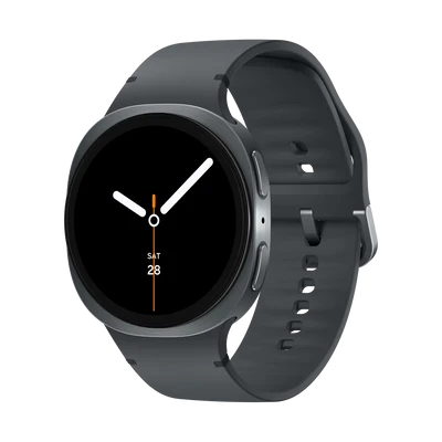Pametni sat Samsung Galaxy Watch9 40mm BT Graphite SM-L340 sa crnom sportskom narukvicom.