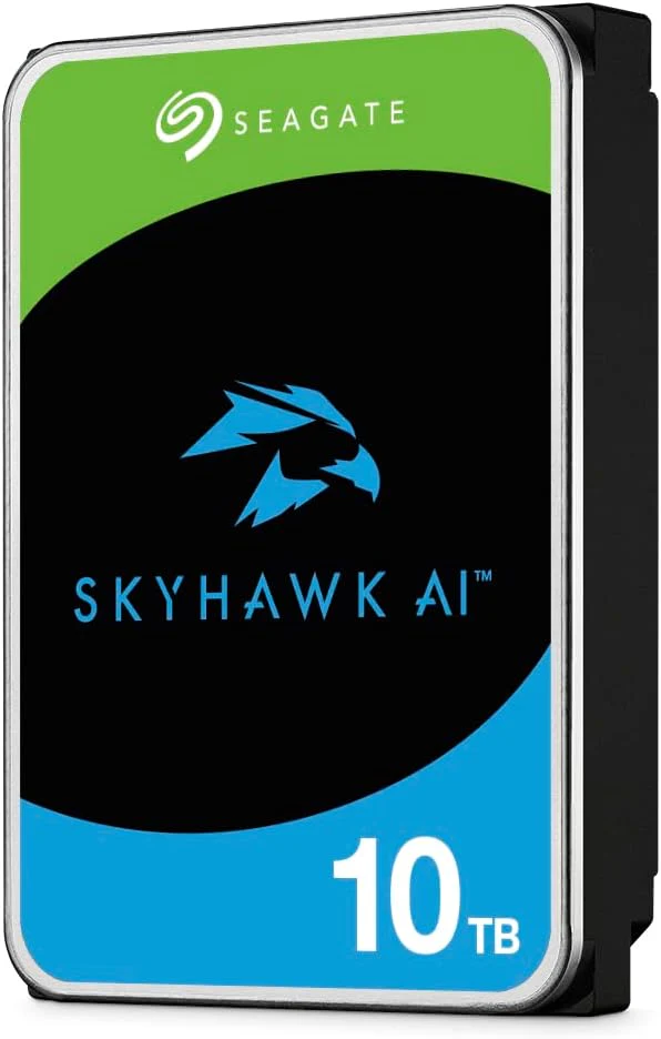 SEAGATE SkyHawk AI 10TB | 256MB Cache | SATA 6Gb/s | ST10000VE001 Interni Hard Disk za Video Nadzor