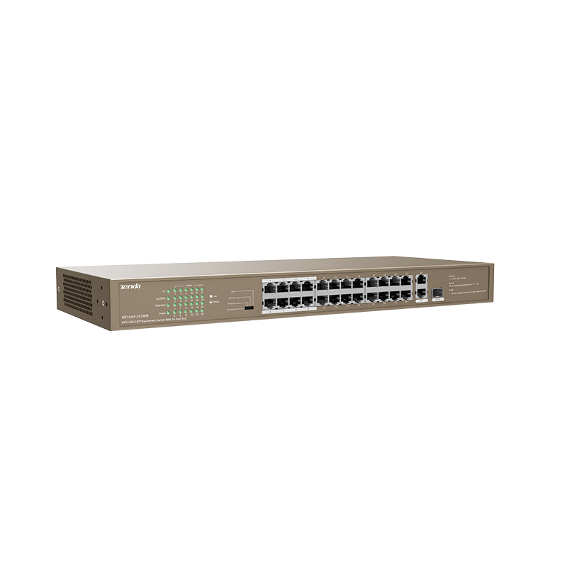 TENDA Tenda Gigabit desktop switch + PoE TEF1126P-24-250W - Image 3