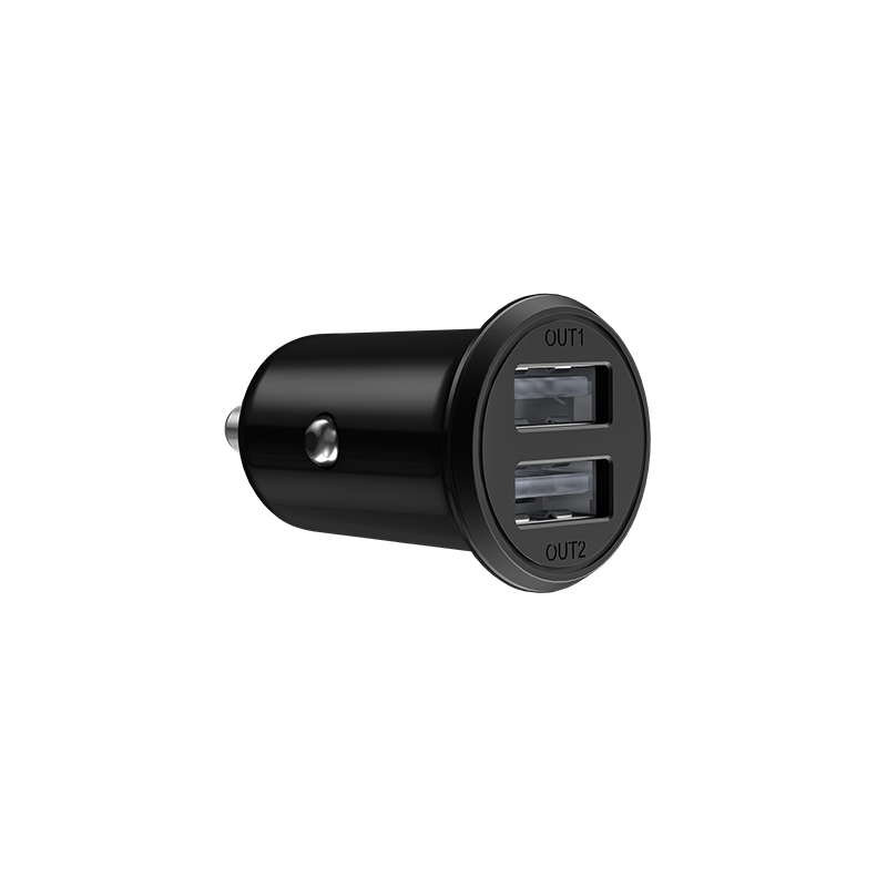 GIGATECH Univerzalni autopunjač za smartphone Gigatech G60, 2xUSB izlaz, crni - Image 2