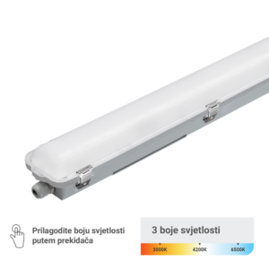 GREEN TECH LED vodotijesna svjetiljka Green Tech, 34W (21/27/32/34W), 3CCT, IP66, 1176 cm - LWF-1176-34W