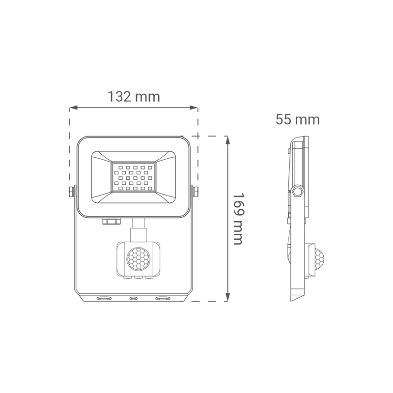 GREEN TECH LED reflektor sa senzorom Green Tech 900 lm, 10W, 6500K, IP65, crni - AFS-10BK - Image 8