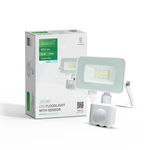 GREEN TECH LED reflektor sa senzorom Green Tech 900 lm, 10W, 6500K, IP65, bijeli - AFS-10WH