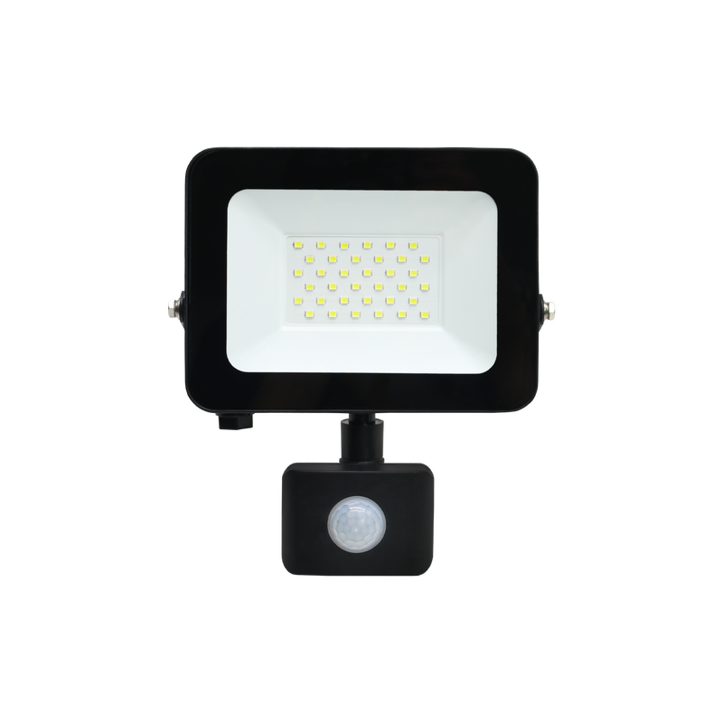 GREEN TECH LED reflektor sa senzorom Green Tech 2550 lm, 30W, 6500K, IP65, crni - AFS-30BK - Image 2