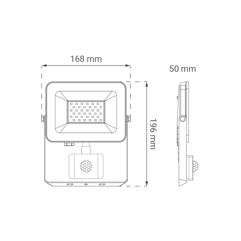 GREEN TECH LED reflektor sa senzorom Green Tech 2550 lm, 30W, 6500K, IP65, crni - AFS-30BK - Image 8