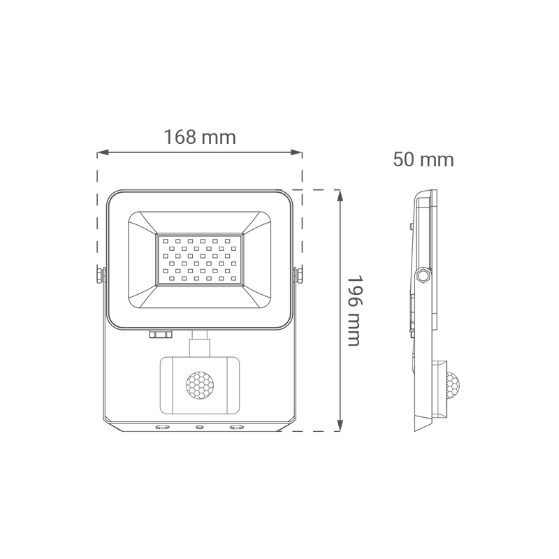 GREEN TECH LED reflektor sa senzorom Green Tech 2550 lm, 30W, 6500K, IP65, bijeli - AFS-30WH - Image 3
