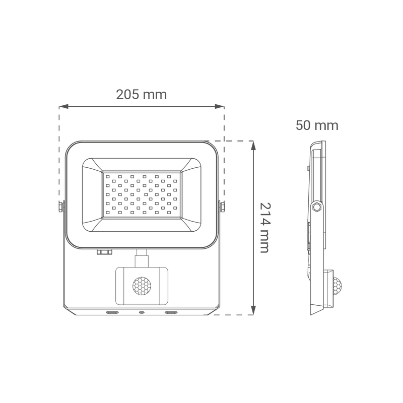 GREEN TECH LED reflektor sa senzorom Green Tech 4250 lm, 50W, 6500K, IP65, crni - AFS-50BK - Image 8
