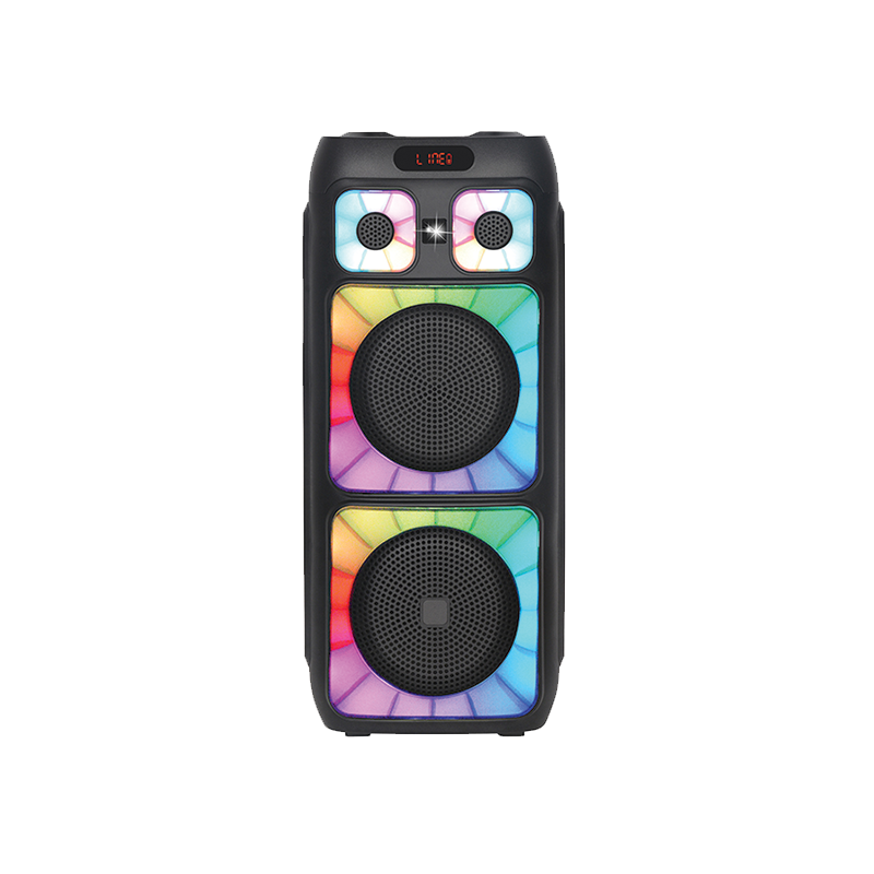 OEM Zvučnik NDR-088 (FM/USB/TF/bluetooth/TWS) 2 x 8" karaoke s wireless mikrofonom - Image 2