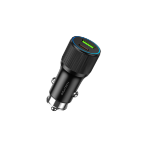 Gigatech CXC480 crni univerzalni brzi autopunjac od 48W sa USB-C i USB-A izlazima