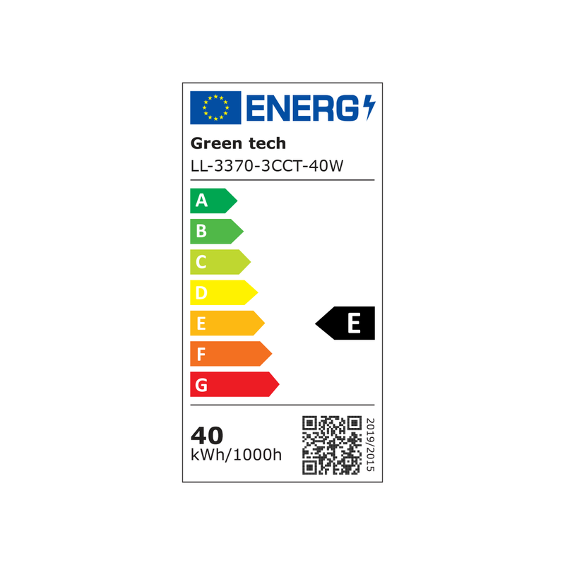 LED linearna svjetiljka Green Tech 40W 120cm Crna (LL-3370-3CCT-40W) - Image 2