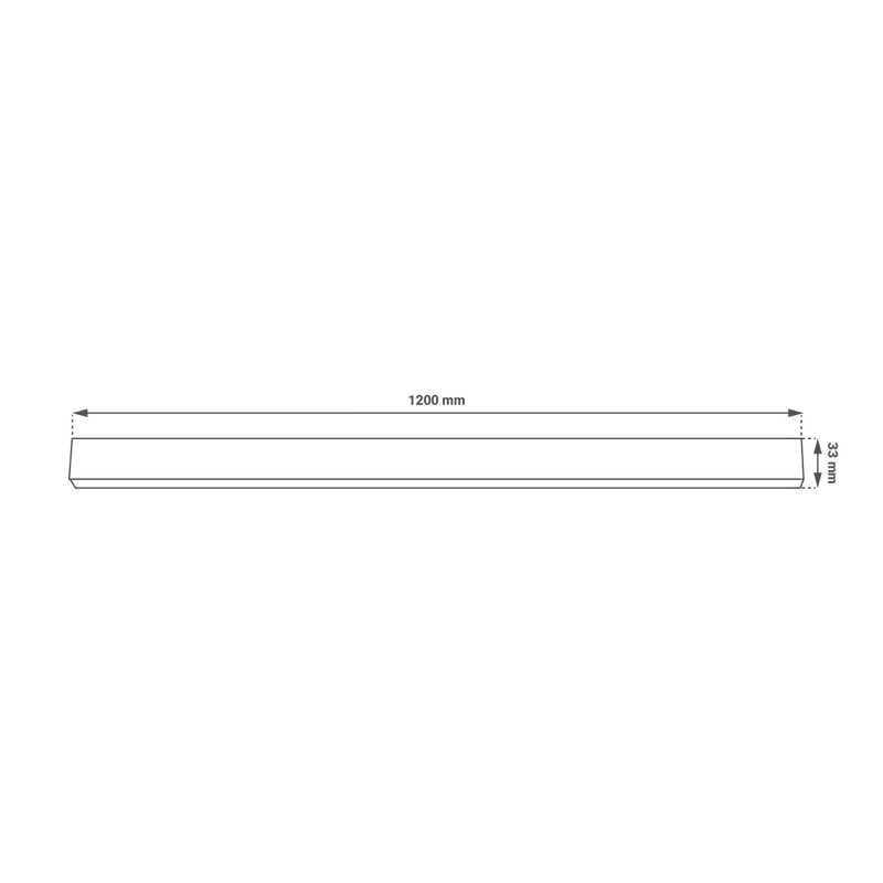 LED linearna svjetiljka Green Tech 40W 120cm Crna (LL-3370-3CCT-40W) - Image 13