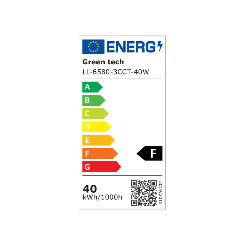 LED linearna svjetiljka Green Tech 40W 120cm Crna (LL-6580-3CCT-40W) - Image 2