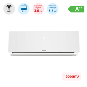 Chigo 12000BTU bijela inverter klima uredjaj sa ugradjenim WiFi modulom i grijacem spoljne jedinice