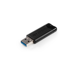 Verbatim 32GB USB 3.2 Gen 1 Store n Go PinStripe crni memorijski stik sa uvlacivim mehanizmom