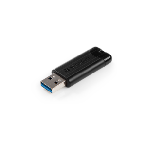 Verbatim 64GB USB 3.2 Gen 1 Store n Go PinStripe crni memorijski stik sa uvlacivim mehanizmom