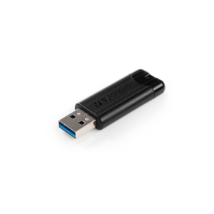 Verbatim 128GB USB 3.2 Gen 1 Store n Go PinStripe crni memorijski stik sa uvlacivim mehanizmom