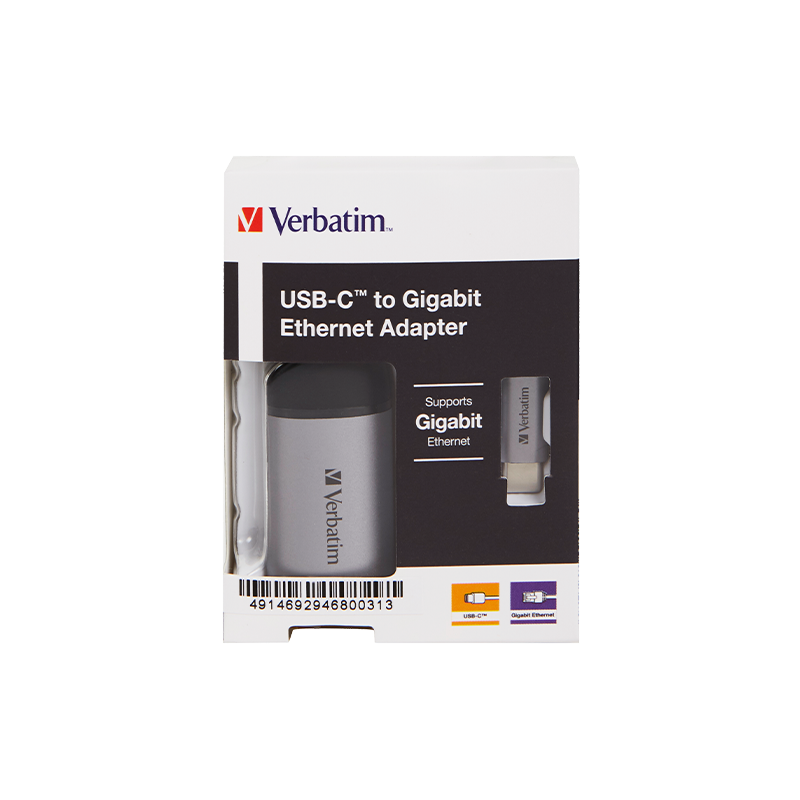 Verbatim Adapter USB-C 3.1 Gen1 na Gigabit Ethernet Verbatim - 49146 - Image 3