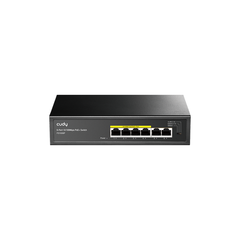 Cudy Switch Cudy FS1006P, 6-Portni, 10/100M, PoE+, 60W