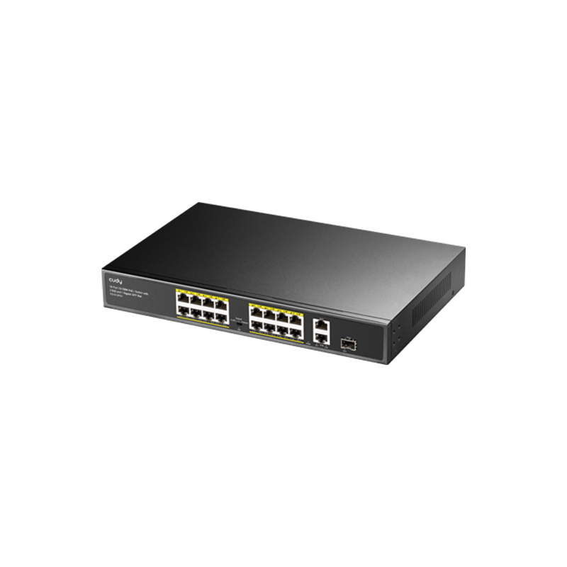 Cudy Switch Cudy FA1018PS1, 16-Portni, 10/100M, PoE+, 2x gigabit uplink, 1x SFP, 200W - FS1018PS1 - Image 3