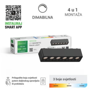 GREEN TECH LED magnetna svjetiljka Green Tech "MYSTYLE" 6W, 3CCT, Dim./ Smart Lamp APP - MYSTYLE-2-6W