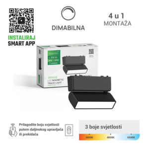 GREEN TECH LED magnetna svjetiljka Green Tech "MYSTYLE" 6W, 3CCT, Dim./ Smart Lamp APP - MYSTYLE-5-6W