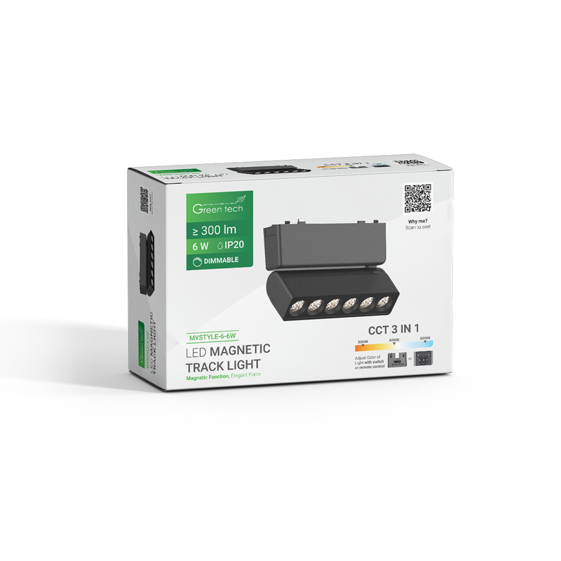 GREEN TECH LED magnetna svjetiljka Green Tech "MYSTYLE" 6W, 3CCT, Dim./ Smart Lamp APP - MYSTYLE-6-6W - Image 3