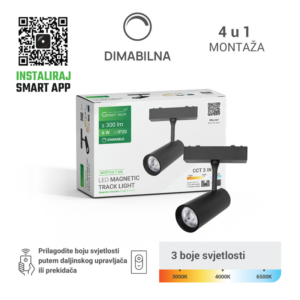 GREEN TECH LED magnetna svjetiljka Green Tech "MYSTYLE" 6W, 3CCT, Dim./ Smart Lamp APP - MYSTYLE-7-6W