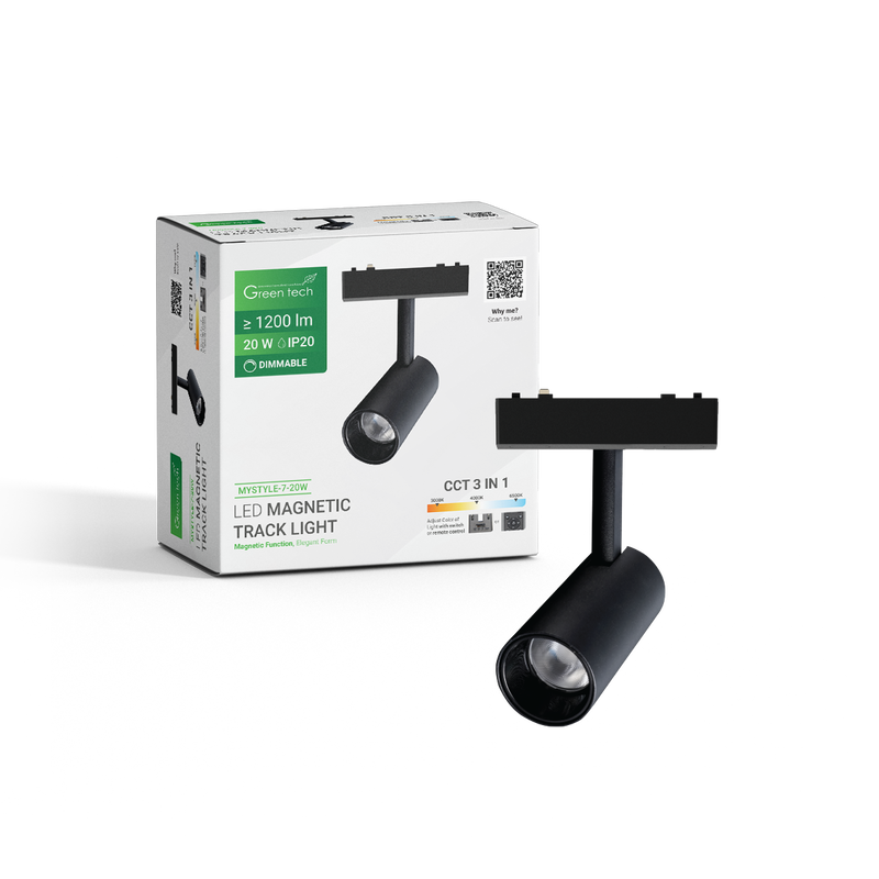 GREEN TECH LED magnetna svjetiljka Green Tech "MYSTYLE" 20W, 3CCT, Dim./ Smart Lamp APP - MYSTYLE-7-20W - Image 2
