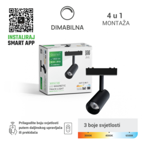 GREEN TECH LED magnetna svjetiljka Green Tech "MYSTYLE" 30W, 3CCT, Dim./ Smart Lamp APP - MYSTYLE-7-30W