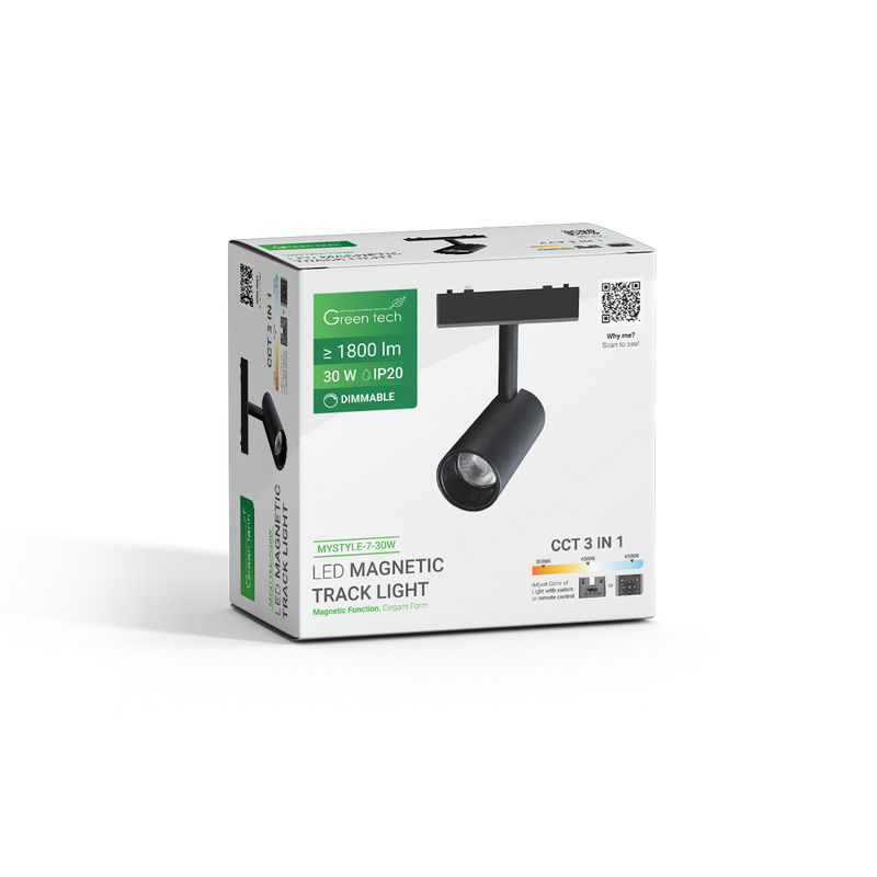 GREEN TECH LED magnetna svjetiljka Green Tech "MYSTYLE" 30W, 3CCT, Dim./ Smart Lamp APP - MYSTYLE-7-30W - Image 3