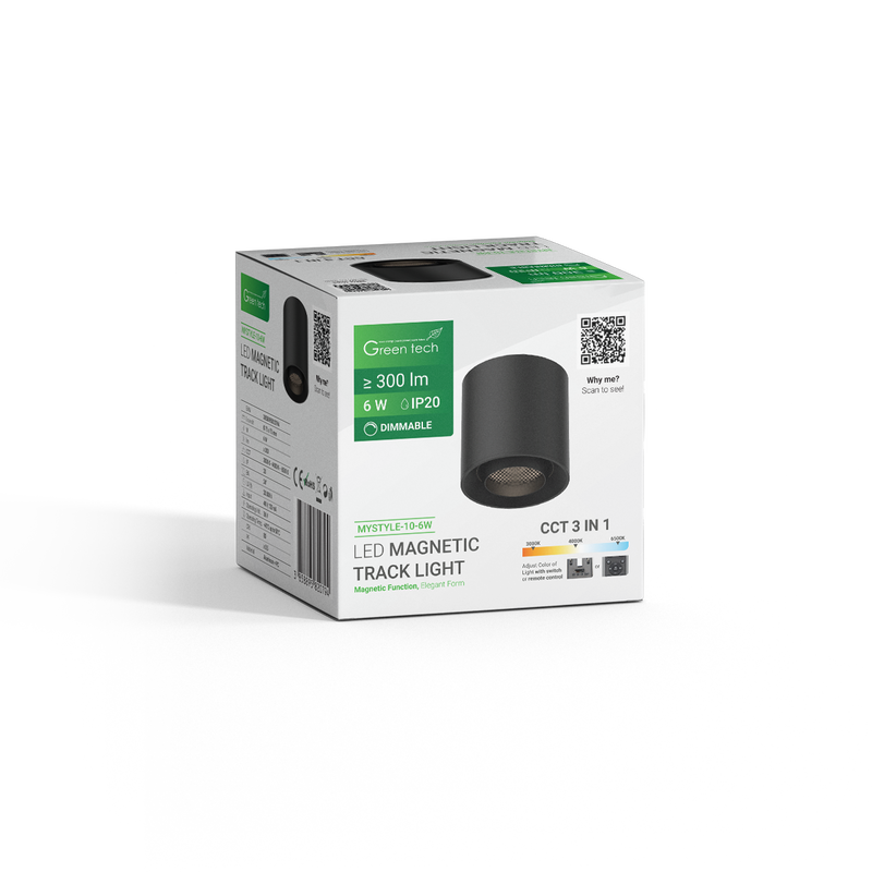 GREEN TECH LED magnetna svjetiljka Green Tech "MYSTYLE" 6W, 3CCT, Dim./ Smart Lamp APP - MYSTYLE-10-6W - Image 4