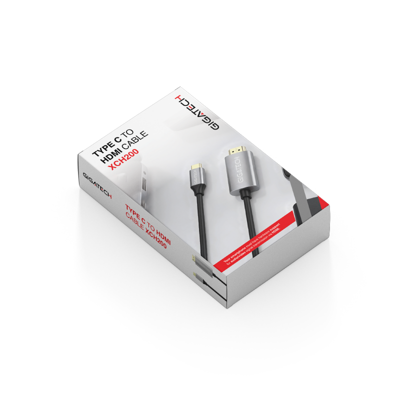 GIGATECH Tip C na HDMI kabel Gigatech XCH200, 2m, crni - Image 5