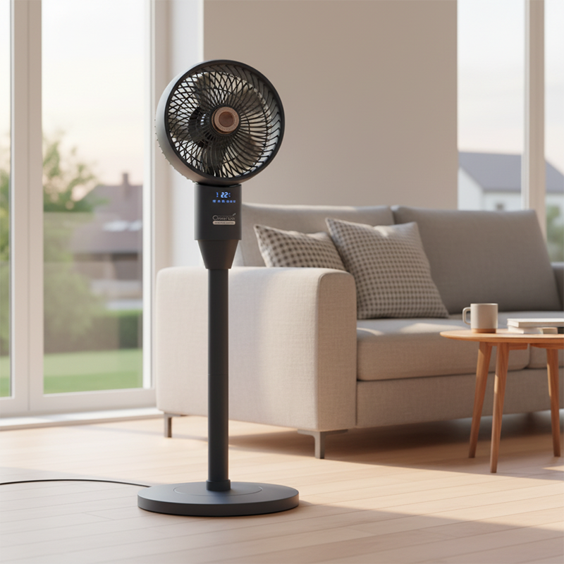 GREEN TECH Ventilator s postoljem Green Tech, 45W, 9", tamno plavi, timer - G-F8-WB - Image 2
