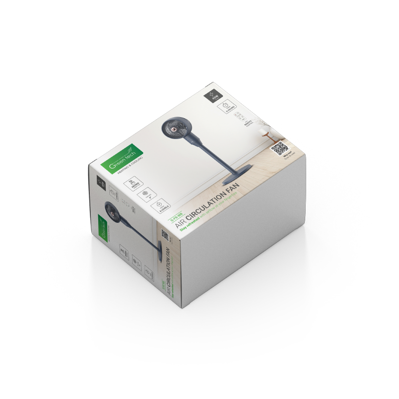 GREEN TECH Ventilator s postoljem Green Tech, 45W, 9", tamno plavi, timer - G-F8-WB - Image 7
