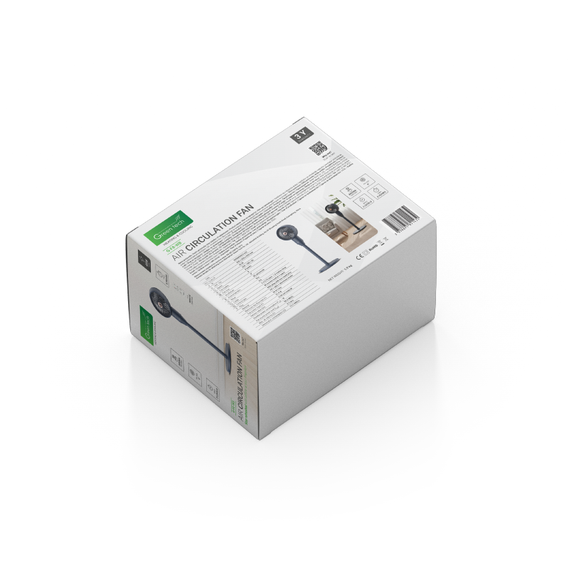 GREEN TECH Ventilator s postoljem Green Tech, 45W, 9", tamno plavi, timer - G-F8-WB - Image 8