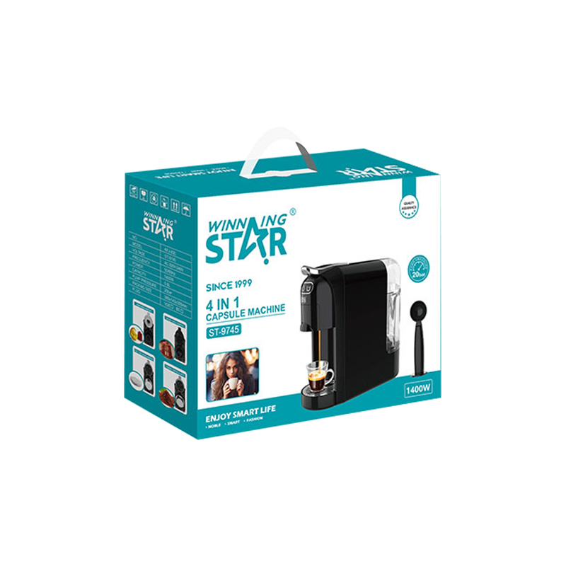 Winning Star Aparat za kavu na kapsule Winning Star ST-9745, 0.6L, 1400W, 4 u 1 - Image 4