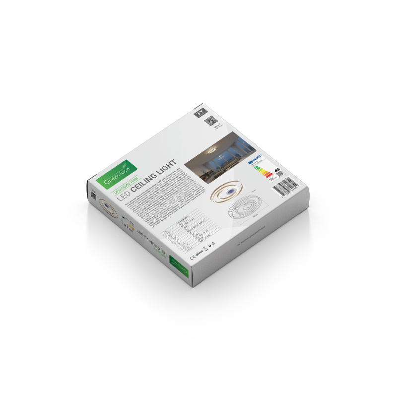 GREEN TECH Stropna dekorativna svjetiljka Green Tech 164W, 3CCT - OPALGLOW-164W - Image 3