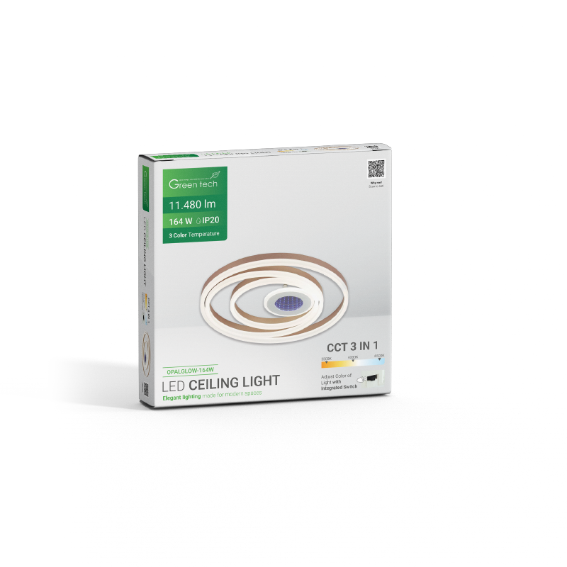 GREEN TECH Stropna dekorativna svjetiljka Green Tech 164W, 3CCT - OPALGLOW-164W - Image 7