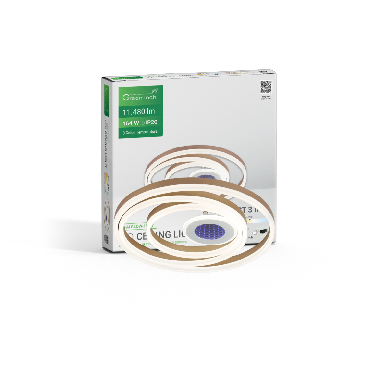 GREEN TECH Stropna dekorativna svjetiljka Green Tech 164W, 3CCT - OPALGLOW-164W - Image 9