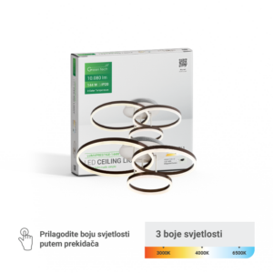 GREEN TECH Stropna dekorativna svjetiljka Green Tech 144W, 3CCT - LUMAPRESTIGE-144