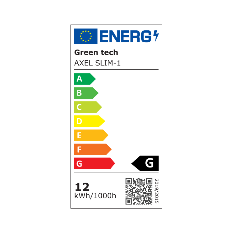 GREEN TECH Zidna dekorativna svjetiljka Green Tech 12W, 3CCT - AXEL SLIM-1 - Image 6