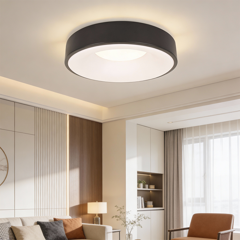 GREEN TECH Smart plafonjera Green Tech metalna 50W, 3CCT s daljinskim up., fi 40cm - NOIR-M - Image 2