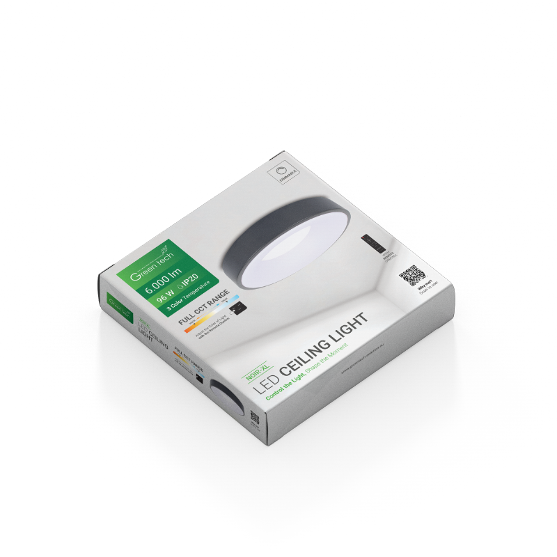 GREEN TECH Smart plafonjera Green Tech metalna 96W, 3CCT s daljinskim up., fi 60cm - NOIR-XL - Image 10