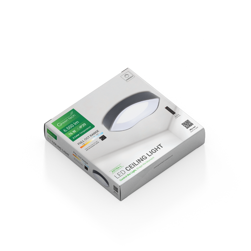 GREEN TECH Smart plafonjera Green Tech metalna 76W, 3CCT s daljinskim up., fi 52cm - ASTRA-L - Image 9