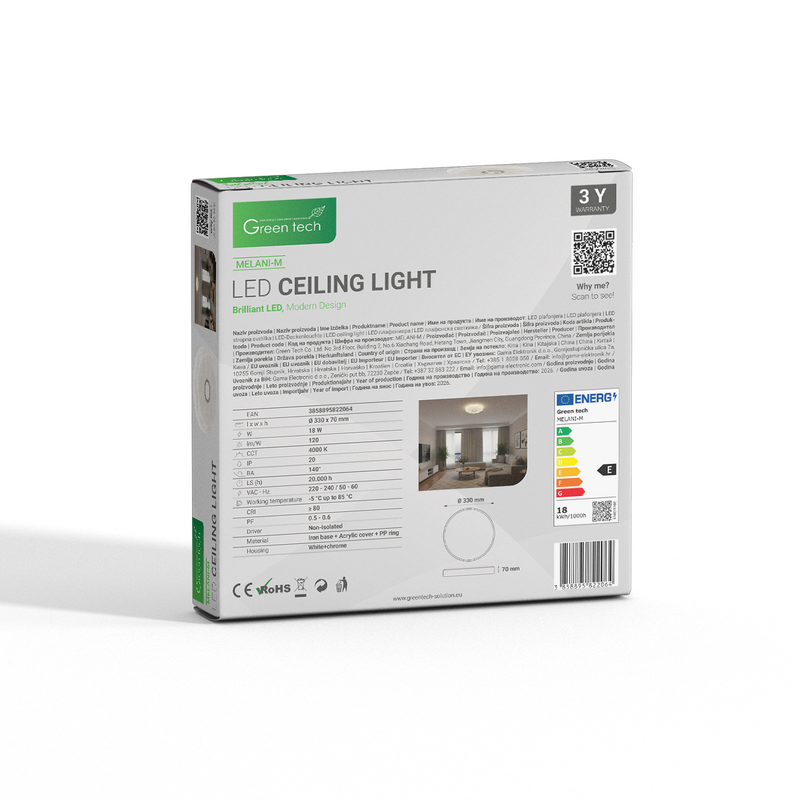 GREEN TECH LED plafonjera Green Tech 18W, 4000K, fi 33cm - MELANI-M - Image 6