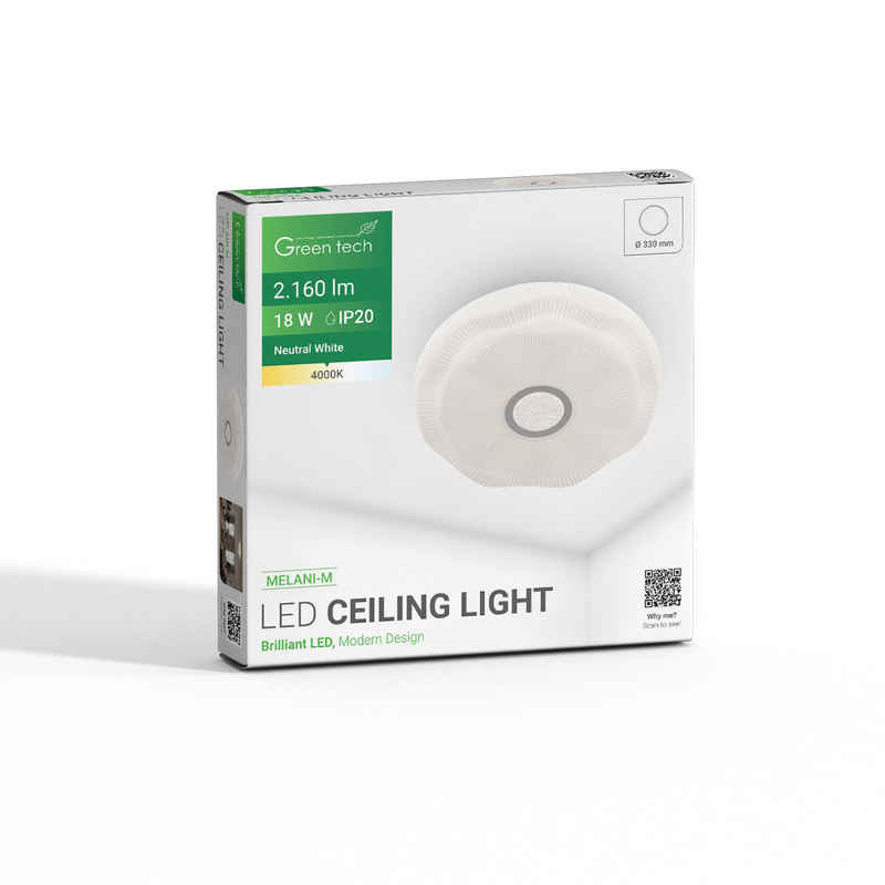 GREEN TECH LED plafonjera Green Tech 18W, 4000K, fi 33cm - MELANI-M - Image 7