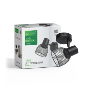 GREEN TECH LED spot svjetiljka Green Tech, E27 X 1 kom, crna boja - AUREA-1