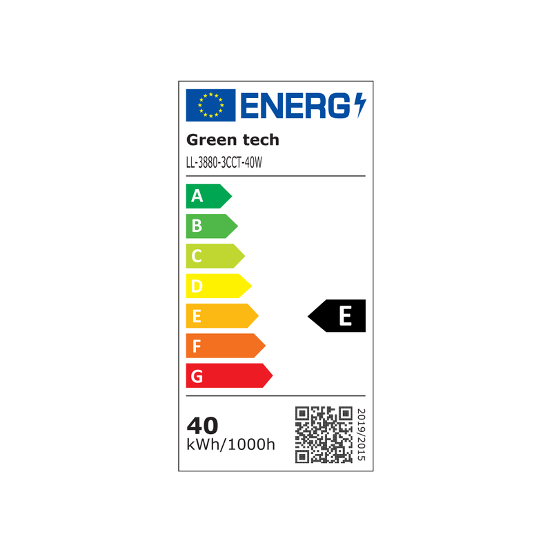 LED linearna svjetiljka Green Tech 40W 120cm Crna (LL-3880-3CCT-40W) - Image 2