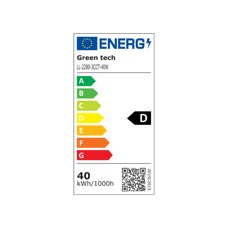 LED linearna svjetiljka Green Tech 40W 120cm Crna (LL-2280-3CCT-40W) - Image 12